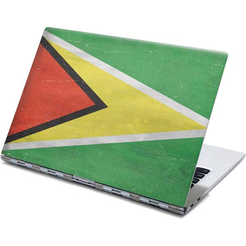 Guyana Flag Distressed Yoga 910 2-in-1 14in Touch-Screen Skin